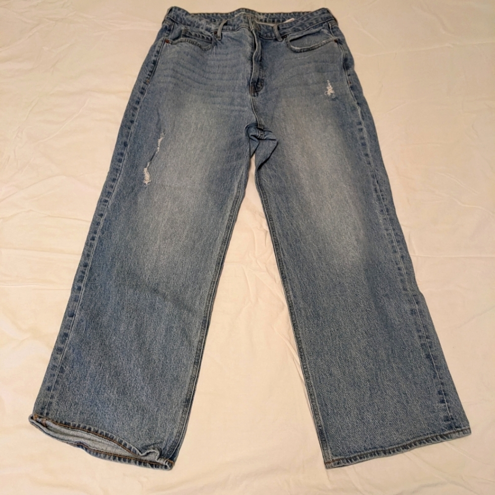 Old Navy Sky high wide leg jeans - size 16 - medium wash true denim